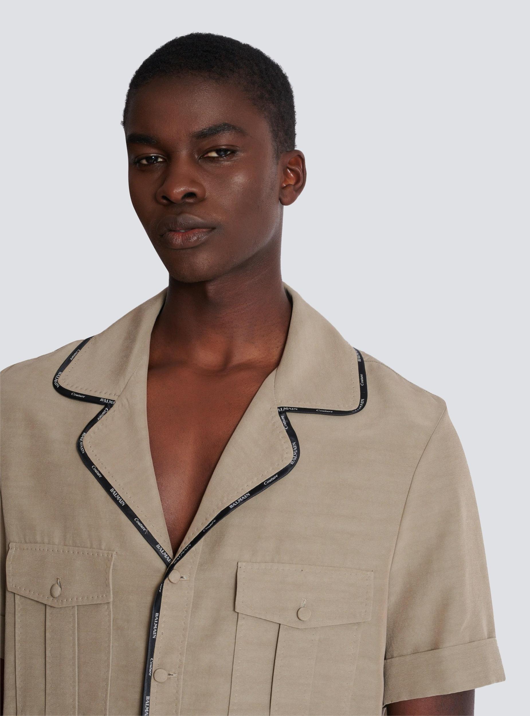 Cupro pyjama shirt with pockets Product Image