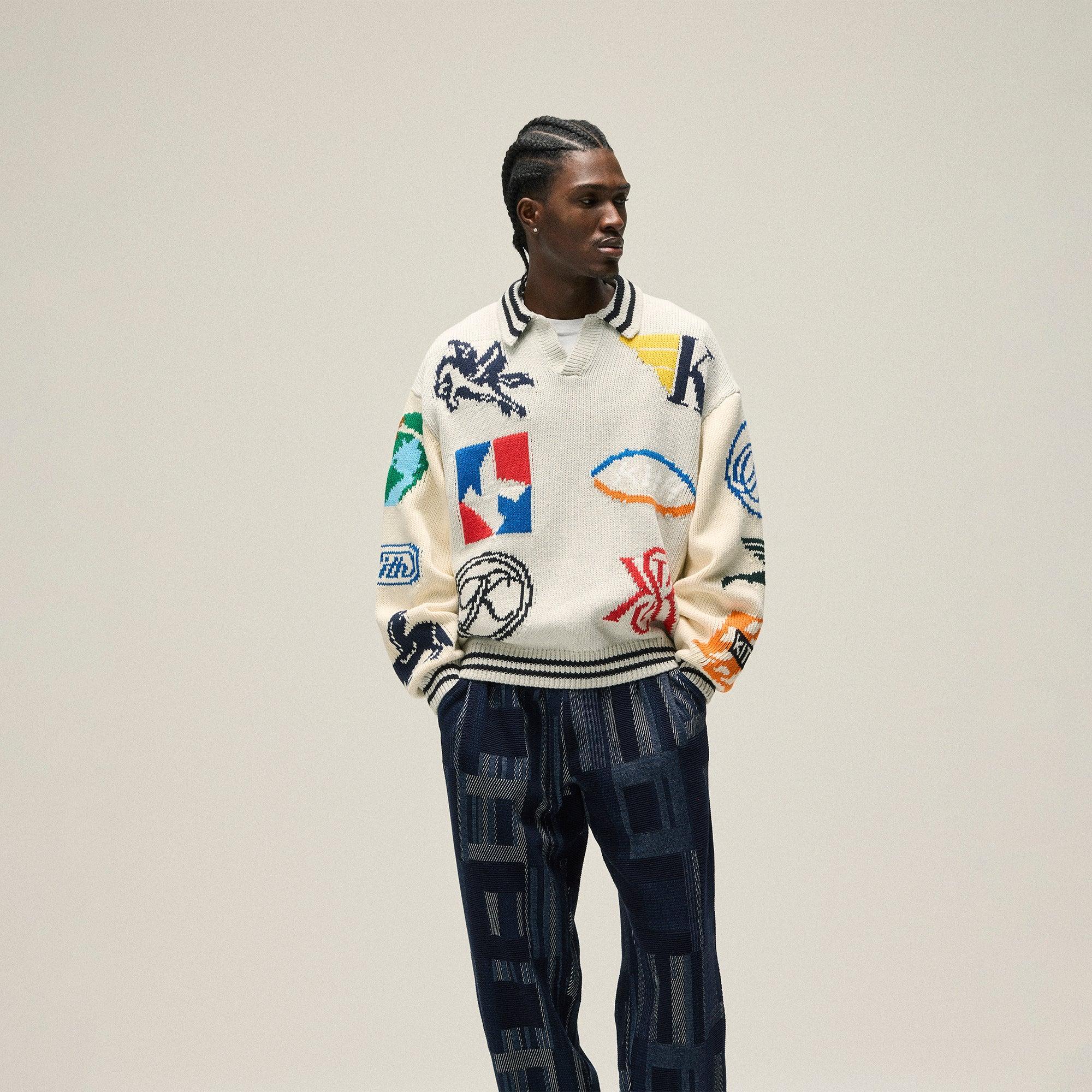 Kith Geometric Knit Elmhurst Pant - Nocturnal Male Product Image