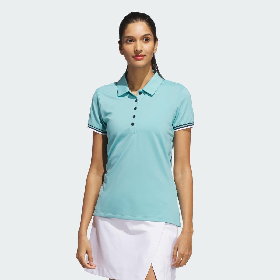 adidas Ultimate365 Short Sleeve Polo Shirt Mint Ton M Womens Product Image