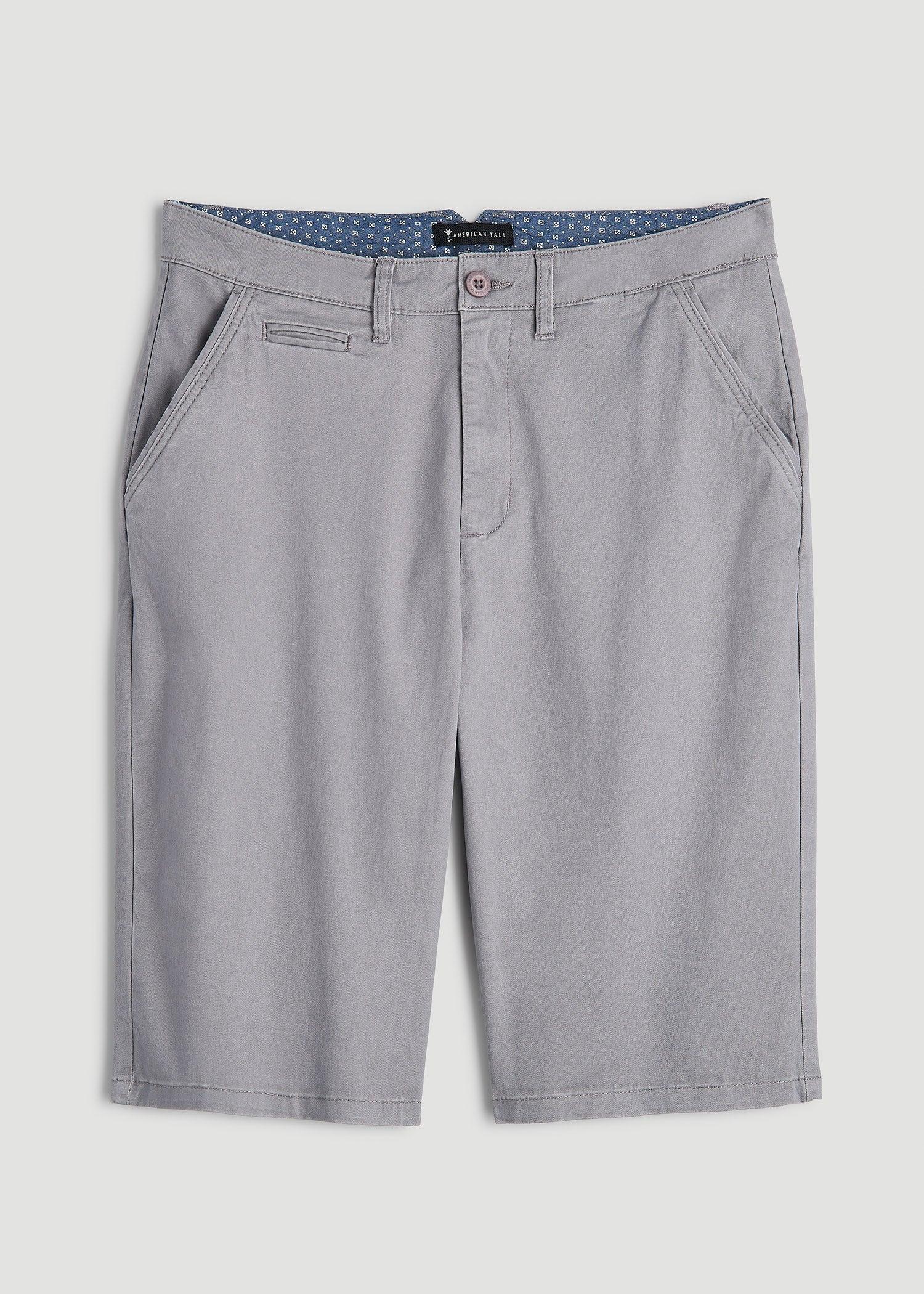 Chino Shorts for Tall Men in Fatigue Green Product Image