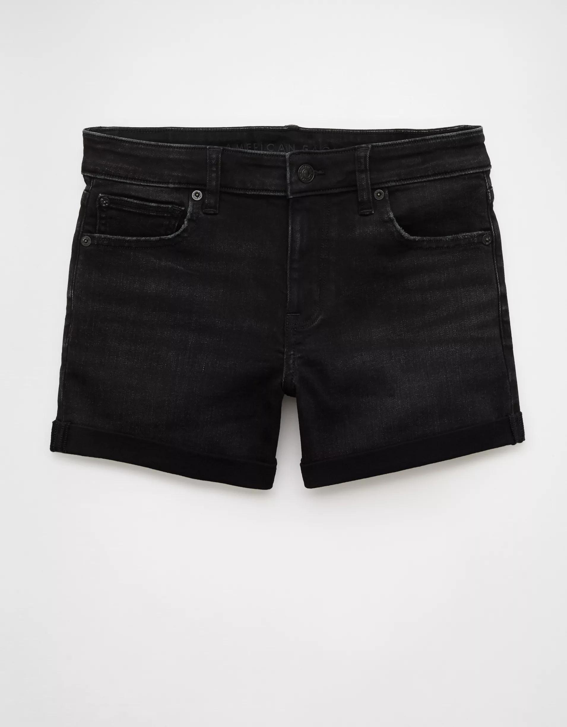 AE Next Level Low-Rise Denim Midi Short Product Image
