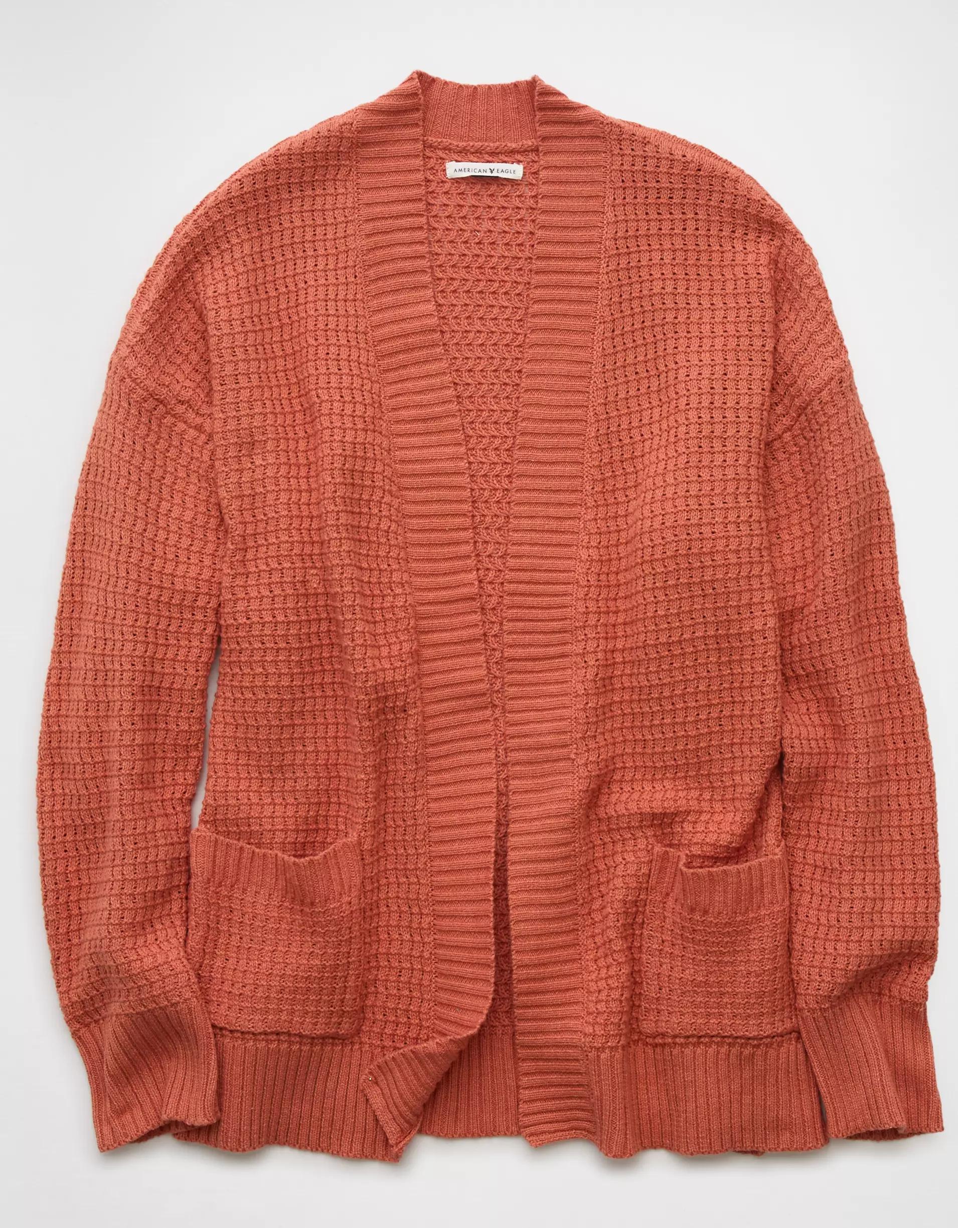 AE Open Knit Cardigan Product Image