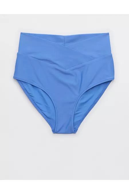 Aerie Crossover High Waisted Bikini Bottom Women's Product Image