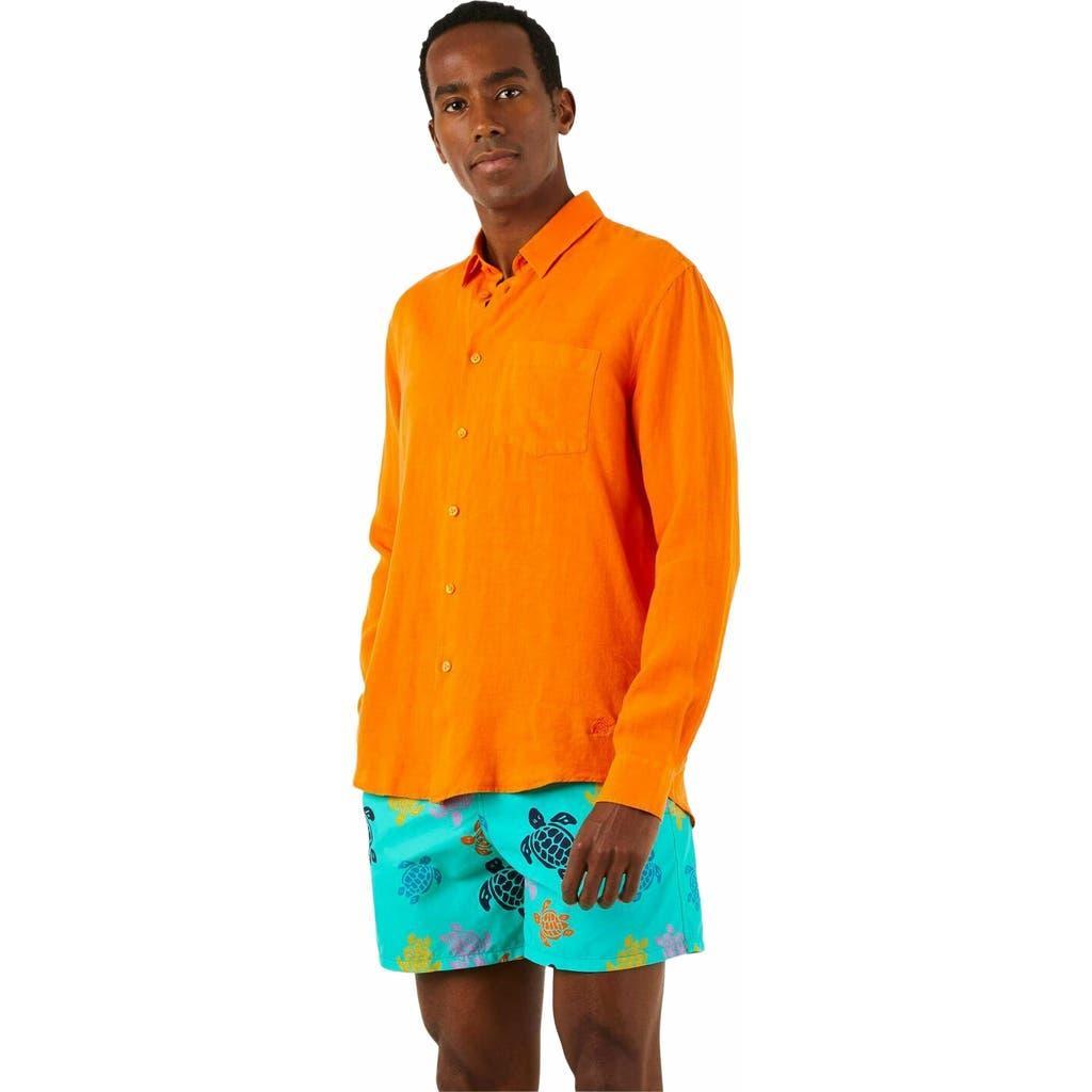 Vilebrequin Linen Solid Classic Fit Shirt Product Image