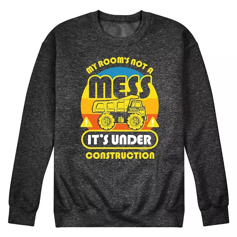 Mens Tonka Under Construction Fleece Sweatshirt Grey Product Image