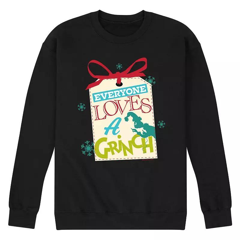 Mens Dr. Seuss The Grinch Everyone Loves A Grinch Fleece Sweatshirt Product Image