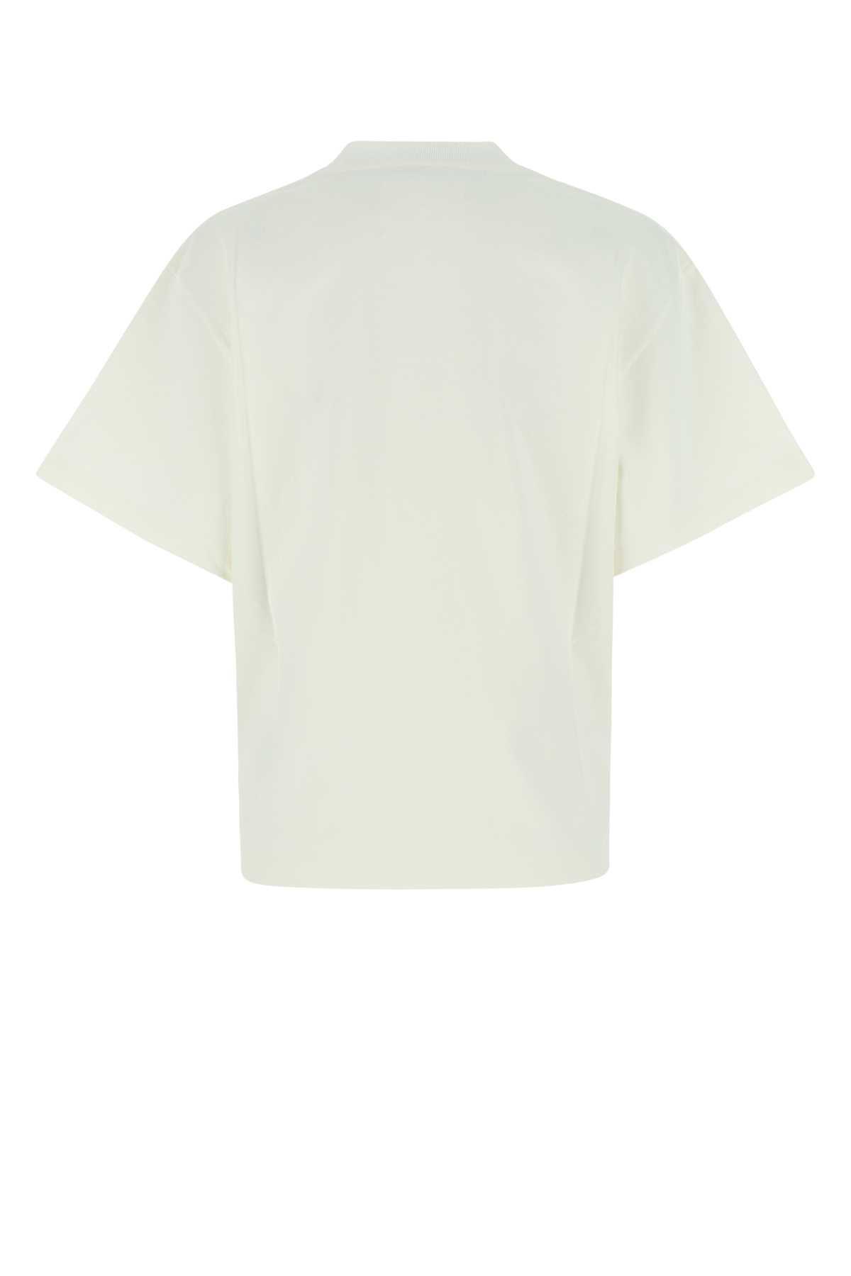 JIL SANDER Crewneck Cotton T-shirt In White Product Image