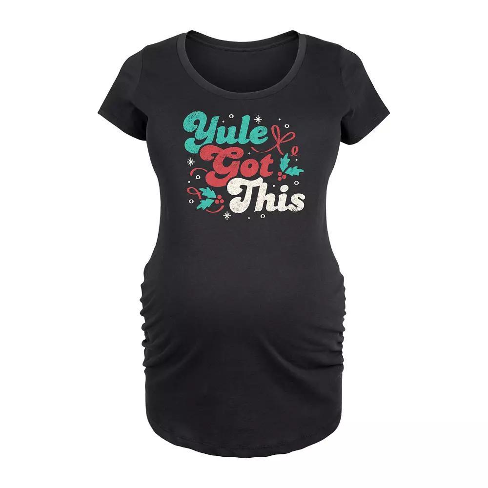 Maternity Dr. Seuss Grinch Ew.. People Graphic Tee, Womens Heather Grey Product Image