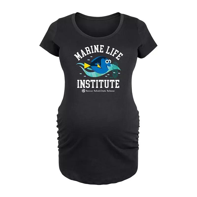 Maternity Believe With Santa Hat Graphic Tee, Women's, Size: XXL-MAT, Black Product Image