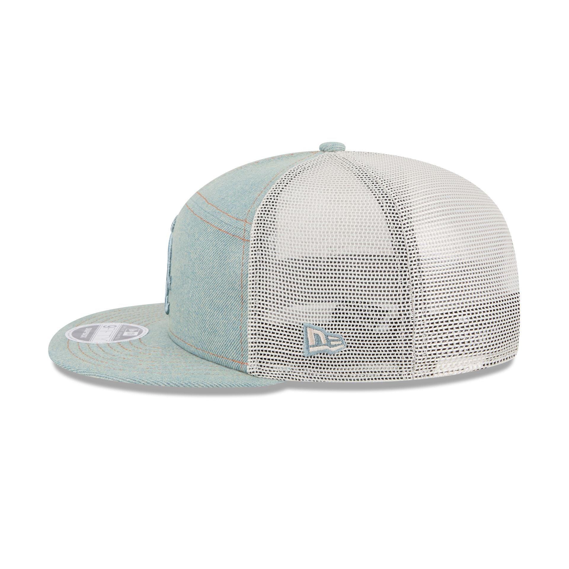 Chicago Cubs Denim Split Panel 9FIFTY Trucker Hat Male Product Image
