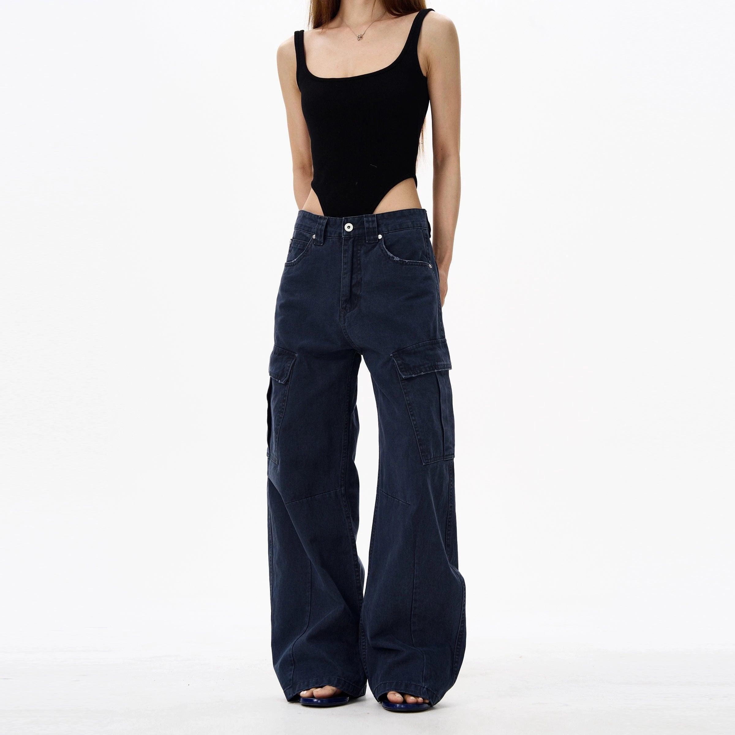 RT No. 18143 CARGO STRAIGHT PANTS Product Image
