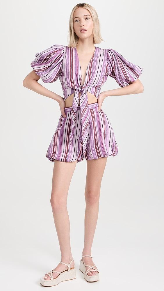 Lisa Marie Fernandez Pouf Tie Blouse | Shopbop Product Image