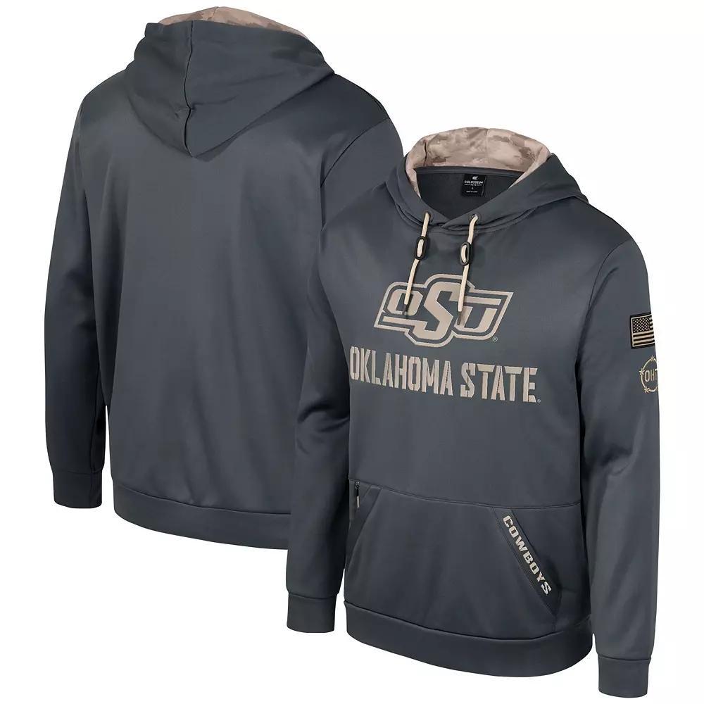 Men's Colosseum Charcoal Alabama Crimson Tide OHT Military Appreciation Pullover Hoodie, Size: Large Product Image