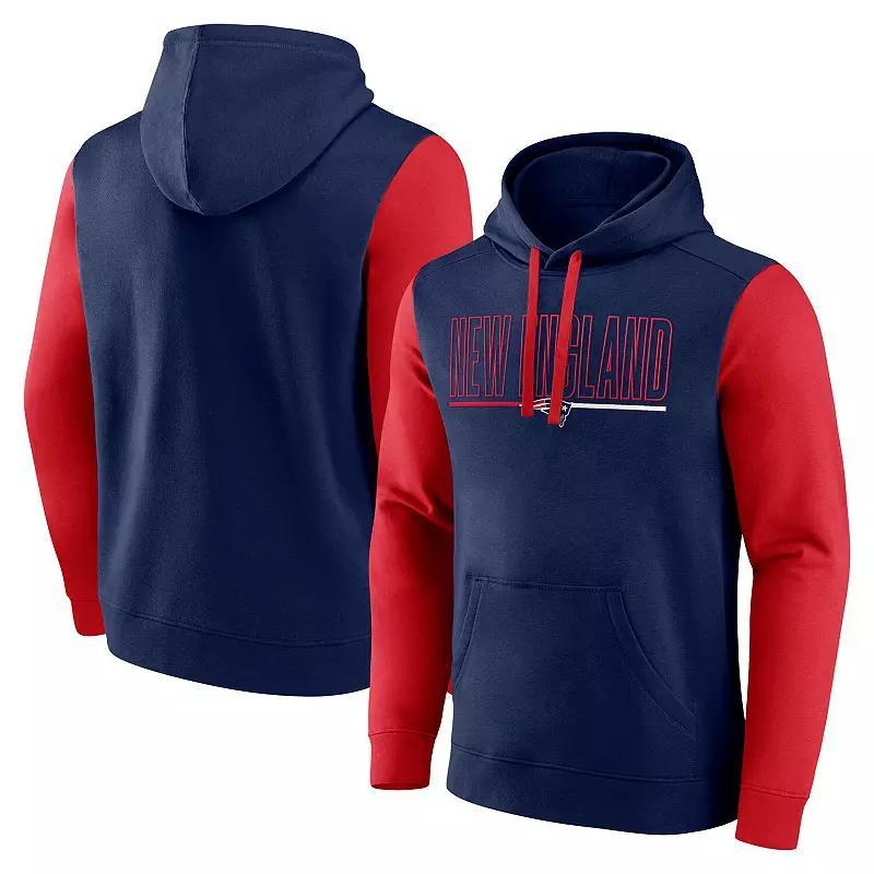 Men's Fanatics Navy Boston Red Sox Outline Fleece Pullover Hoodie, Size: XL, Blue Product Image