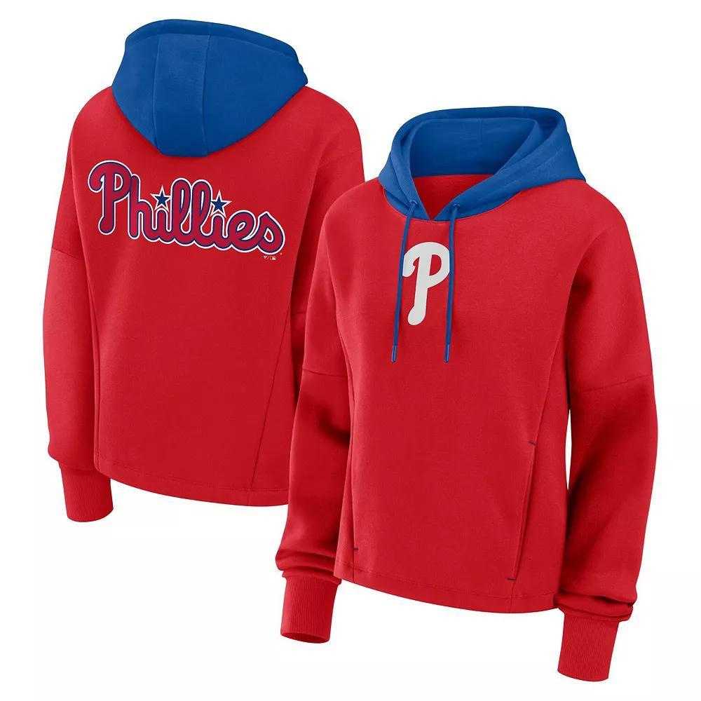 Women's Fanatics Red Philadelphia Phillies Oversized Legacy Favorite Spectator Pullover Hoodie, Size: Small Product Image