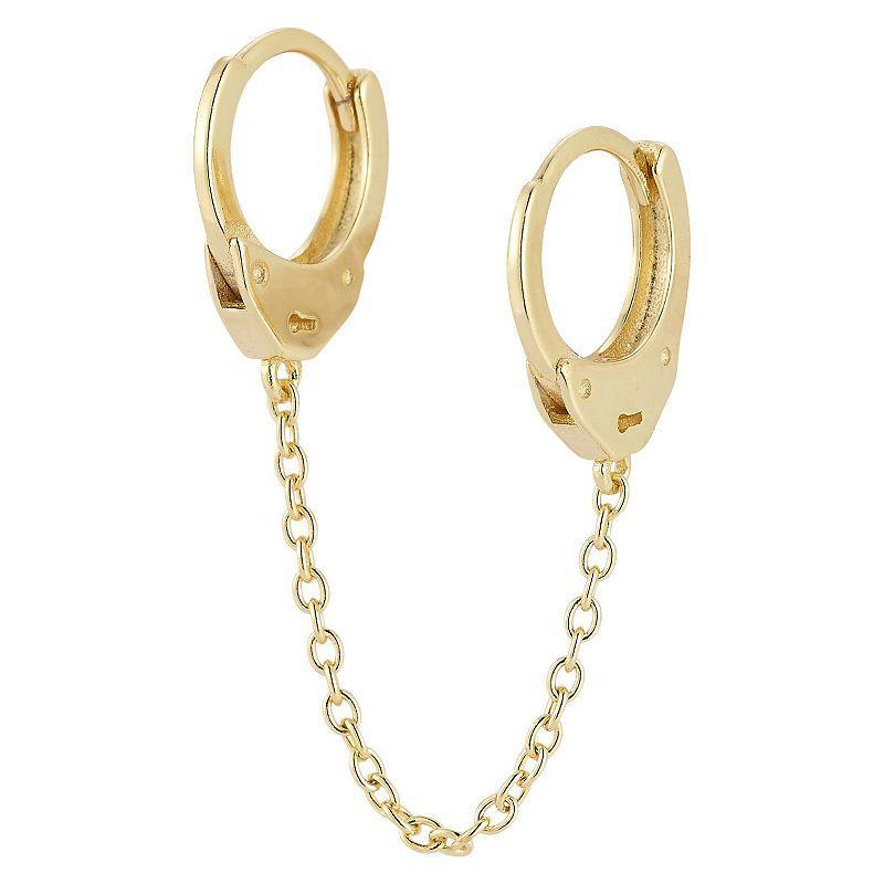 Milanesi And Co Mens 18K Gold Vermeil 5mm Curb Chain Bracelet Product Image