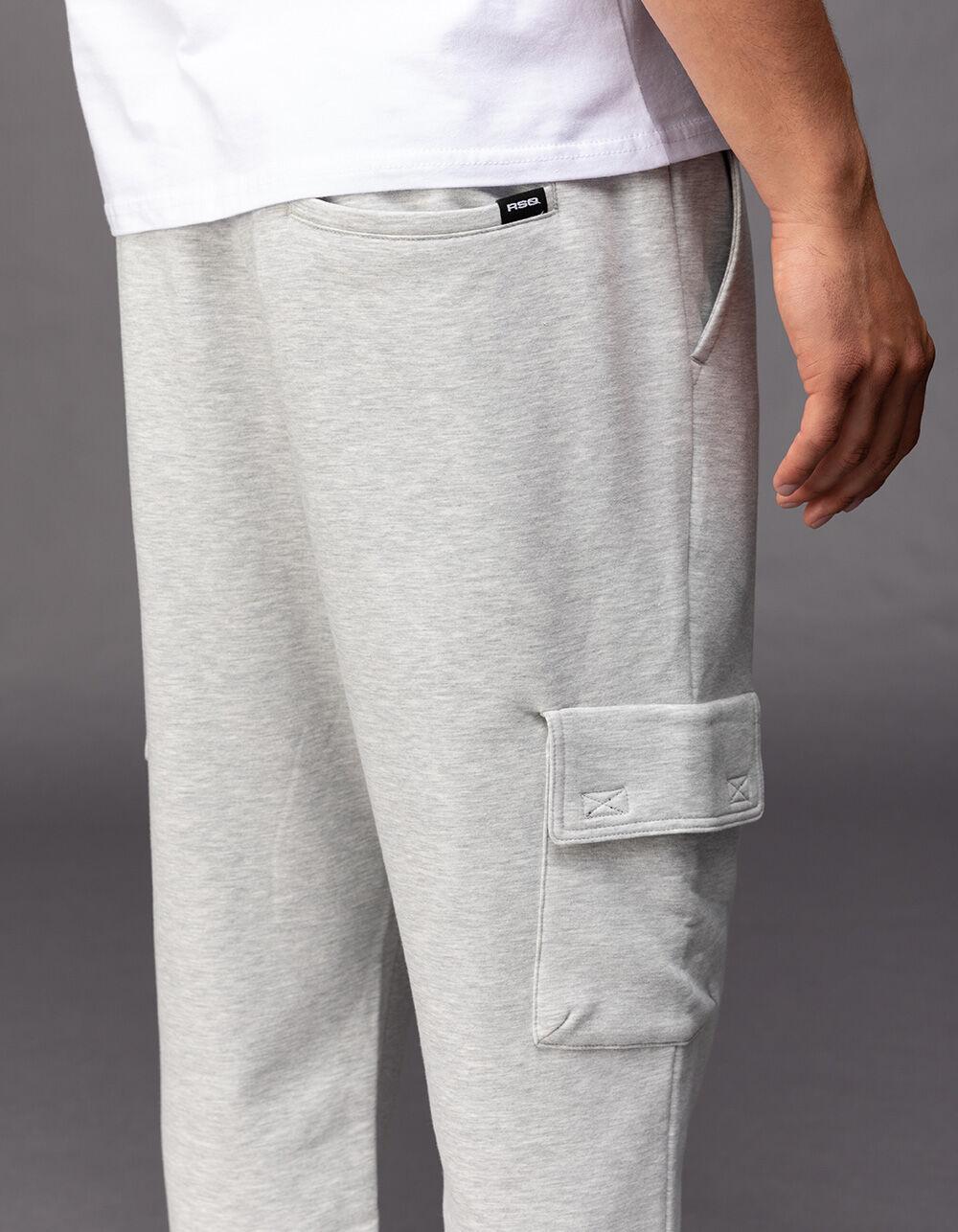 RSQ Mens Fleece Cargo Jogger Sweatpants Product Image