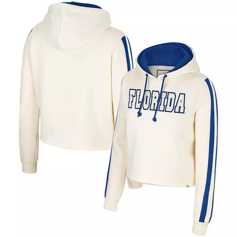 Women's Colosseum Cream Florida Gators Perfect Date Cropped Pullover Hoodie, Size: Large, Beige Product Image