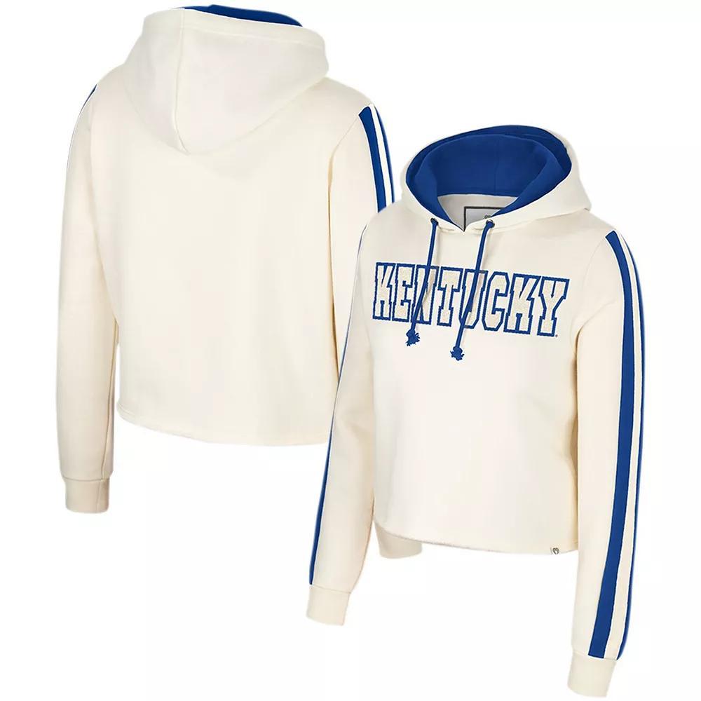 Women's Colosseum Cream Kentucky Wildcats Perfect Date Cropped Pullover Hoodie, Size: XXL, Beige Product Image
