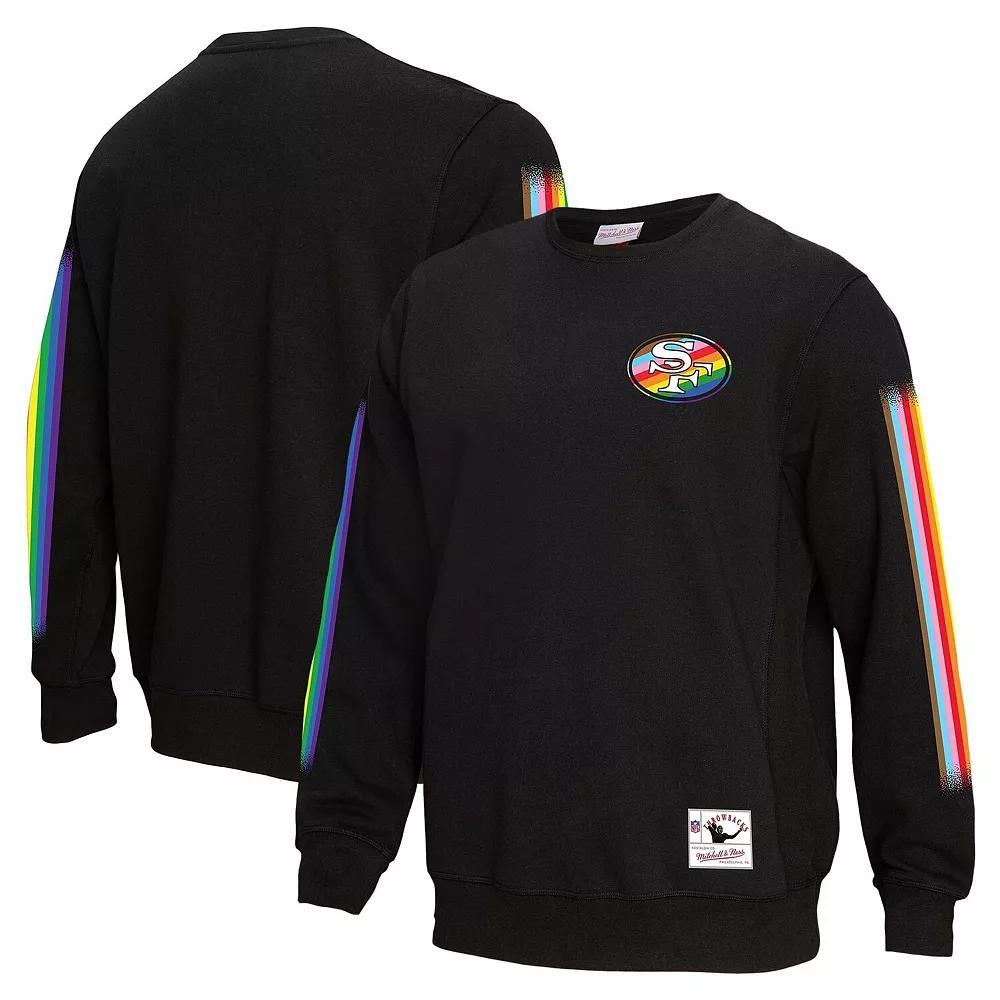 Men's Mitchell & Ness Black San Francisco 49ers Pride Pullover Sweatshirt, Size: Large Product Image