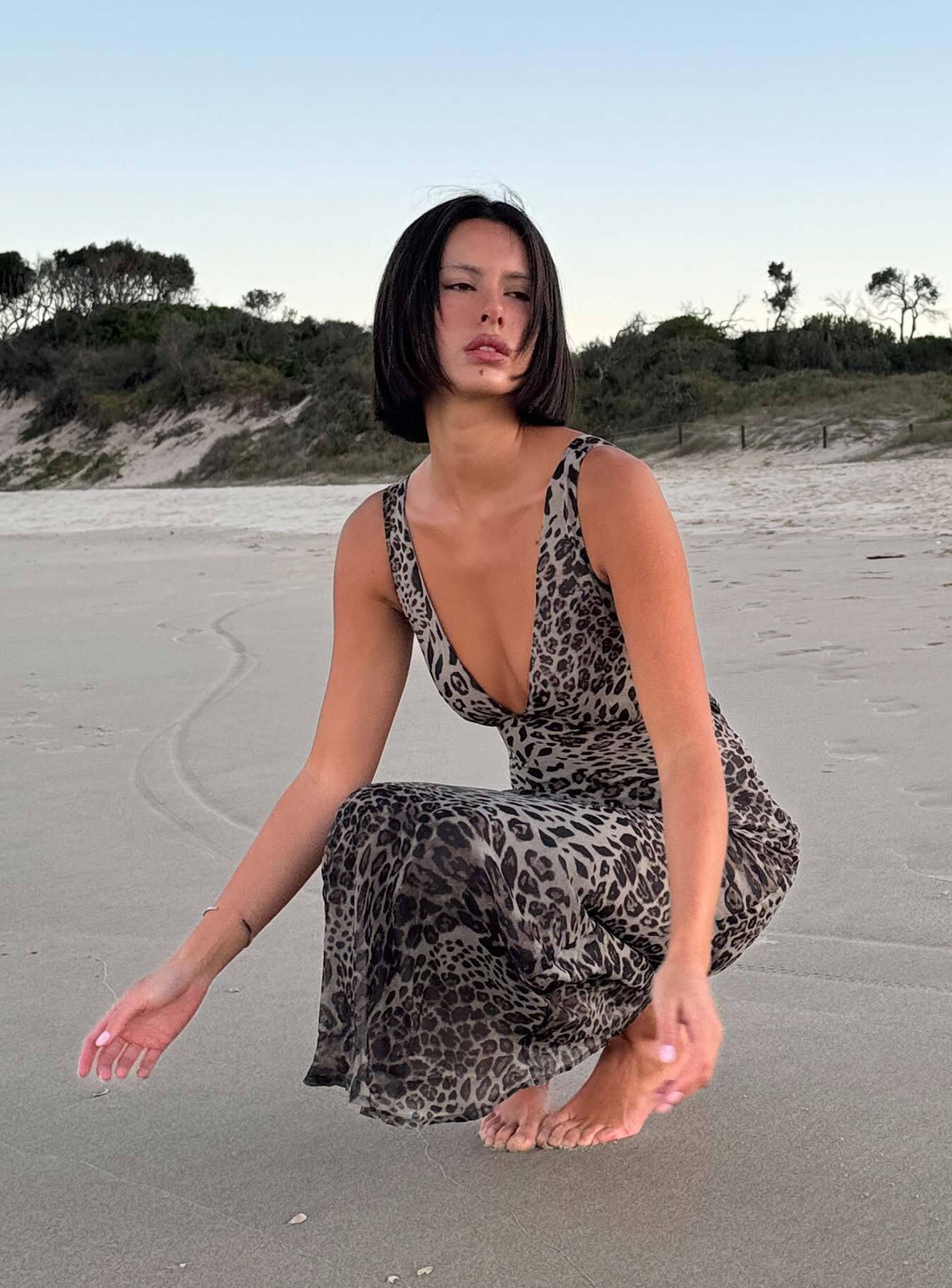 Nellie Maxi Dress Leopard Product Image