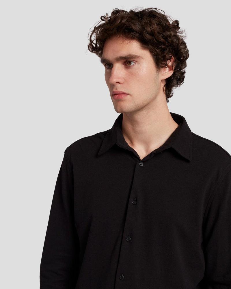 Pique Knit Button Down Product Image