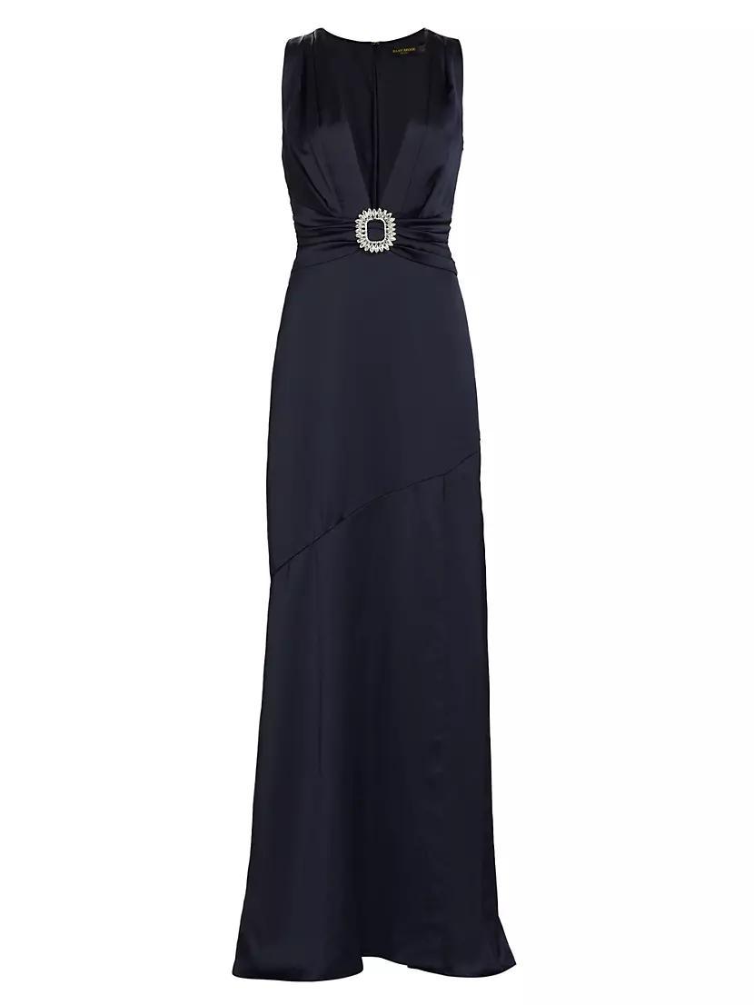 August Satin Sleeveless Gown Product Image
