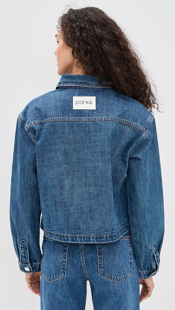 PARKE Cropped Denim Long Sleeve | Shopbop Product Image