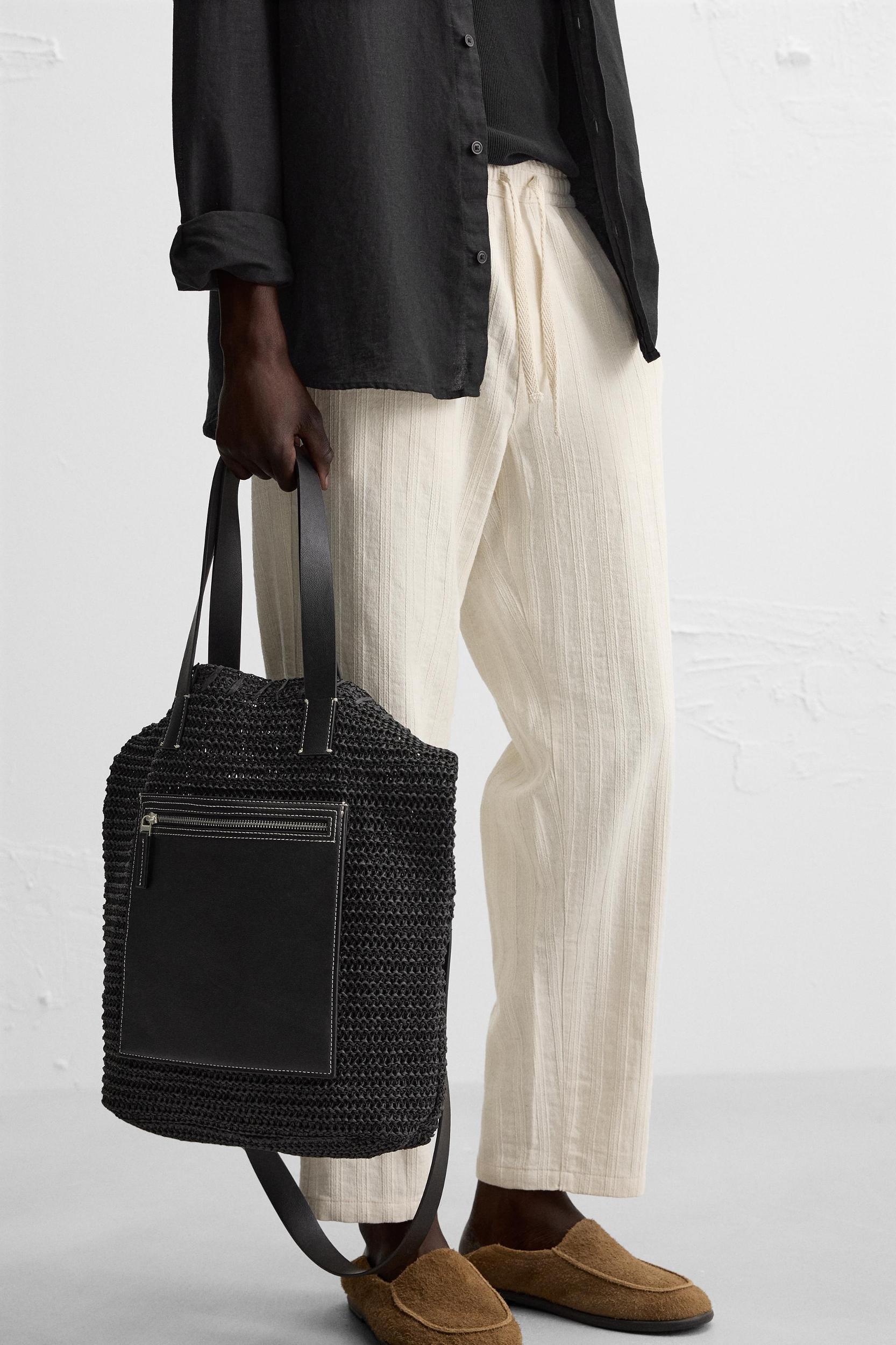 STRIPED JACQUARD PANTS Product Image
