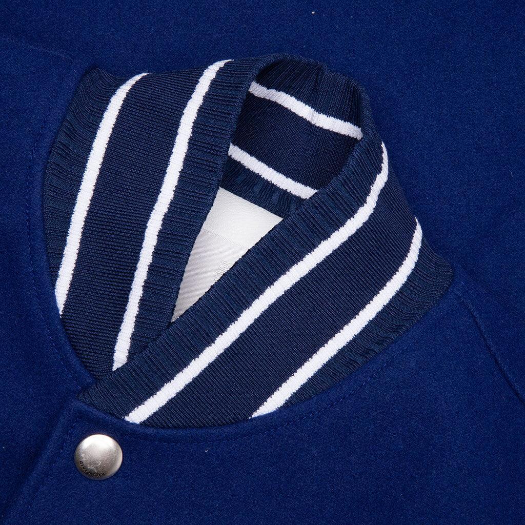 Bomber in Wool and Leather - Black/White Male Product Image