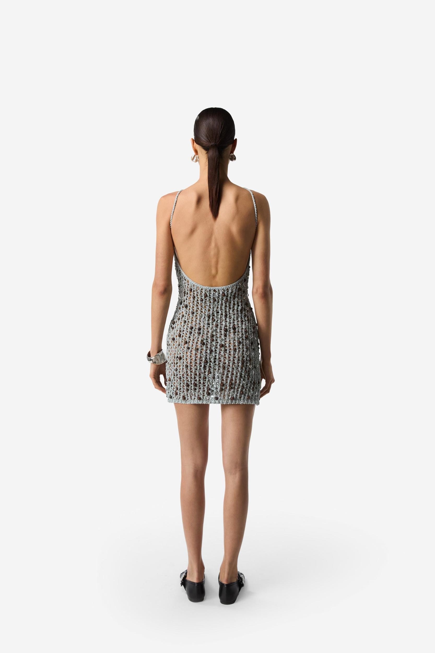 Beaded Knitted Dress Product Image