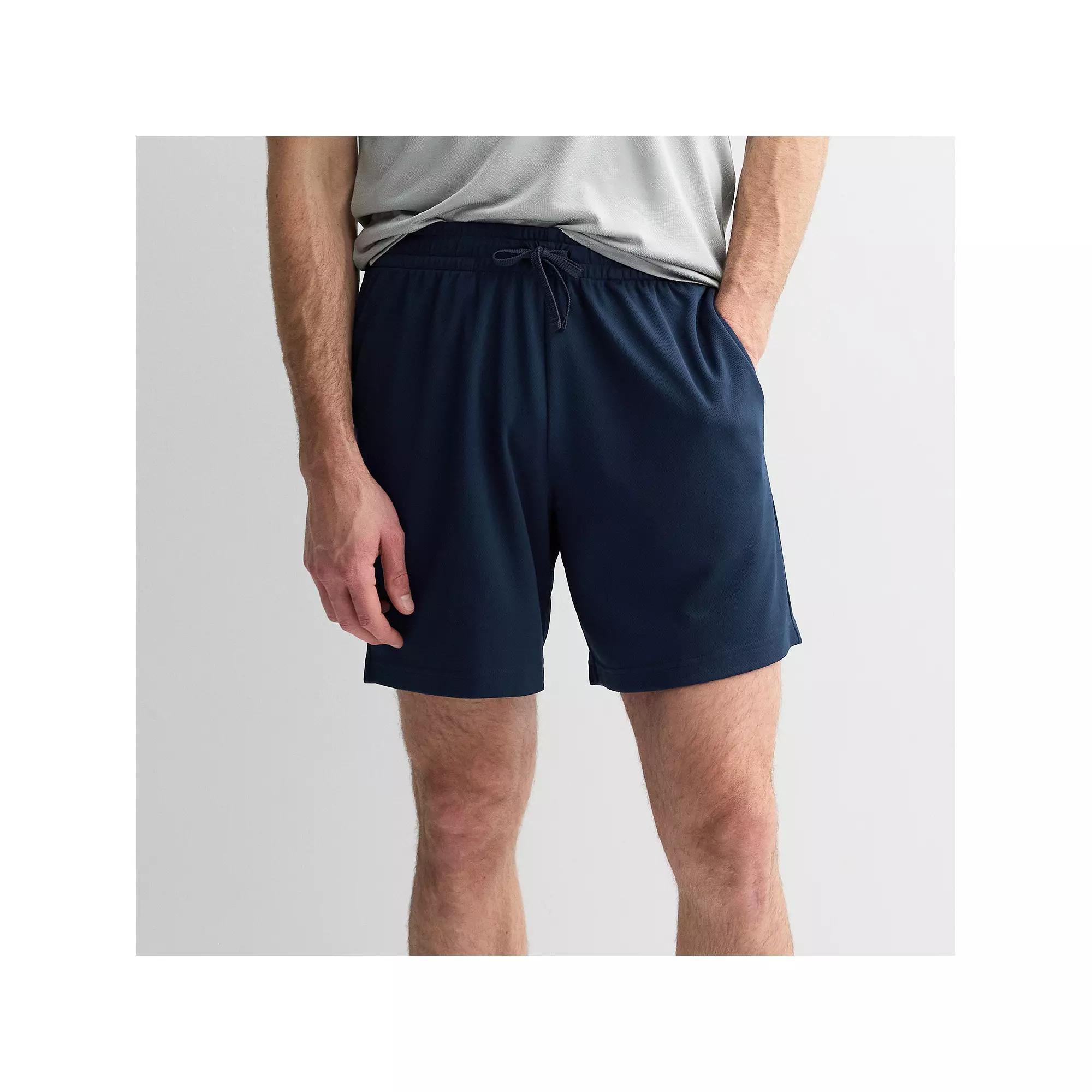 Men's Tek Gear® 7 in. Mesh Shorts, Size: Large, Blue Beauty Product Image