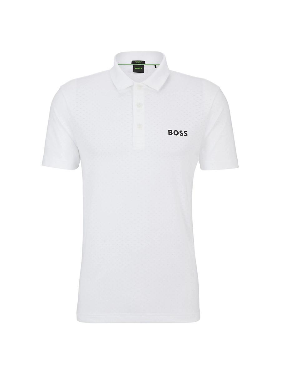 Mens Degrade-Jacquard Polo Shirt Product Image