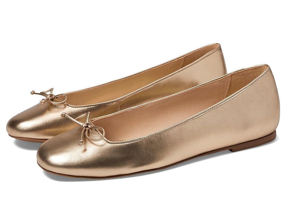 Jack Rogers Kenlyn Ballet Metallic Leather Bow Flats Product Image