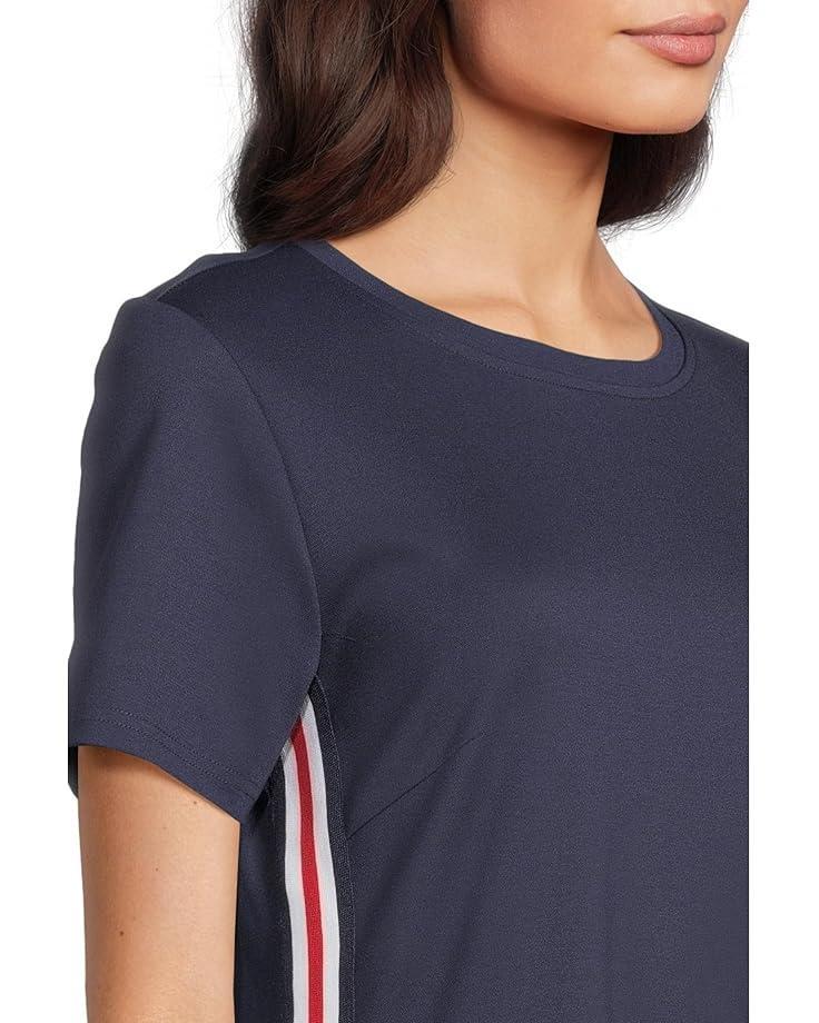 Short Sleeve Maxi Shirttail Crew Neck Dress Product Image