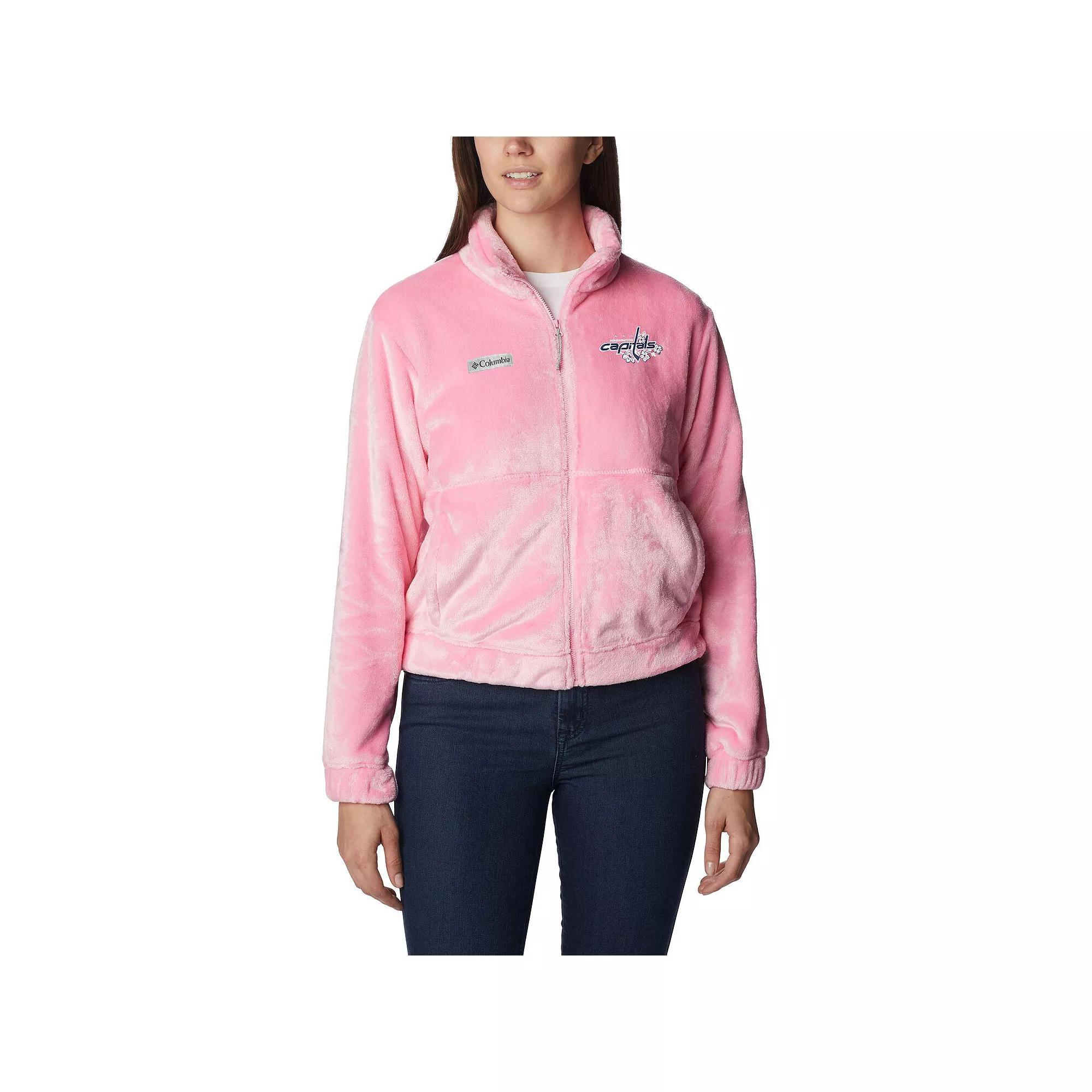 Women's Columbia Pink Washington Capitals Fire Side Full-Zip Jacket, Size: Small Product Image