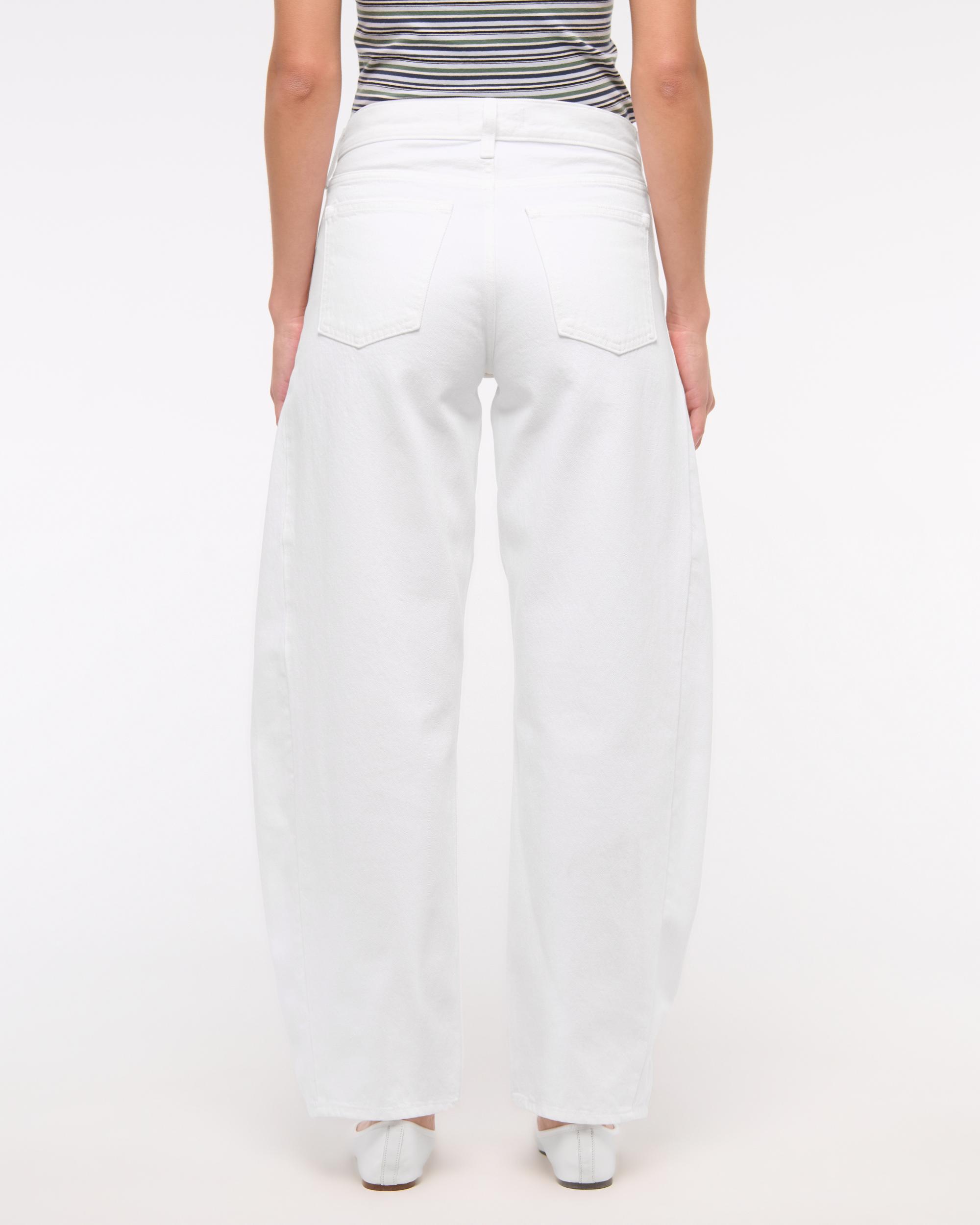 Mid Rise Barrel Jean Product Image
