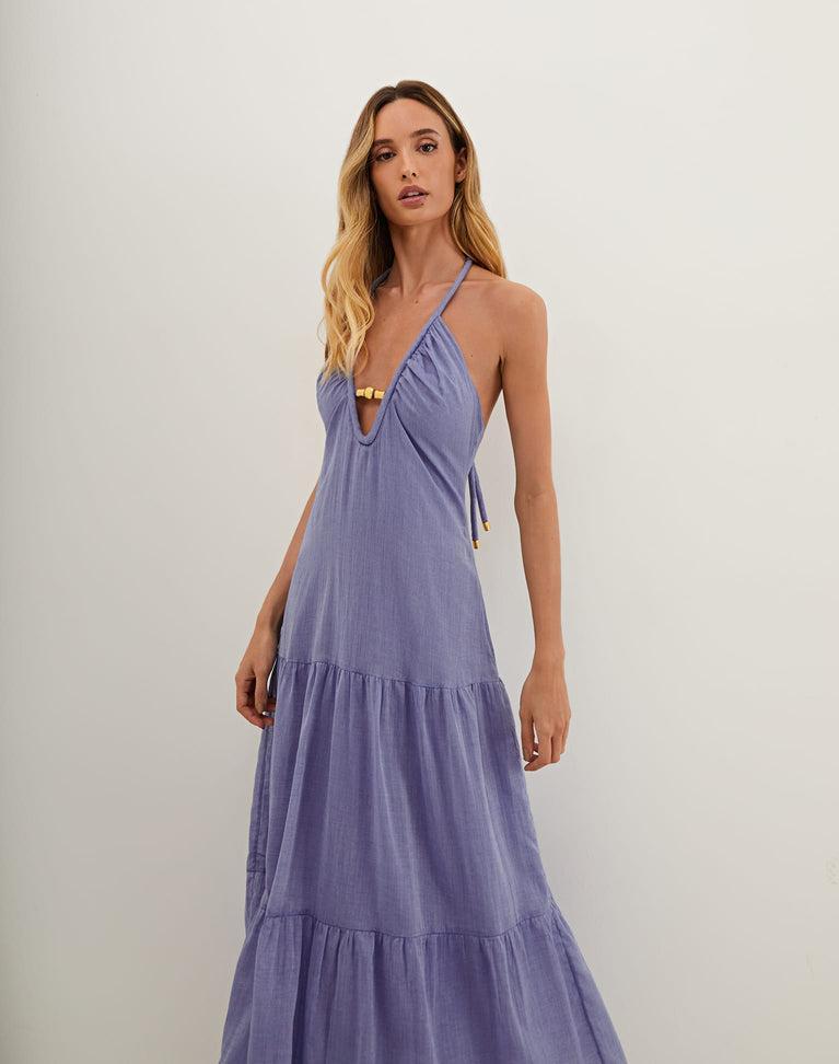 Cassia Maxi Dress - Sapphire Product Image