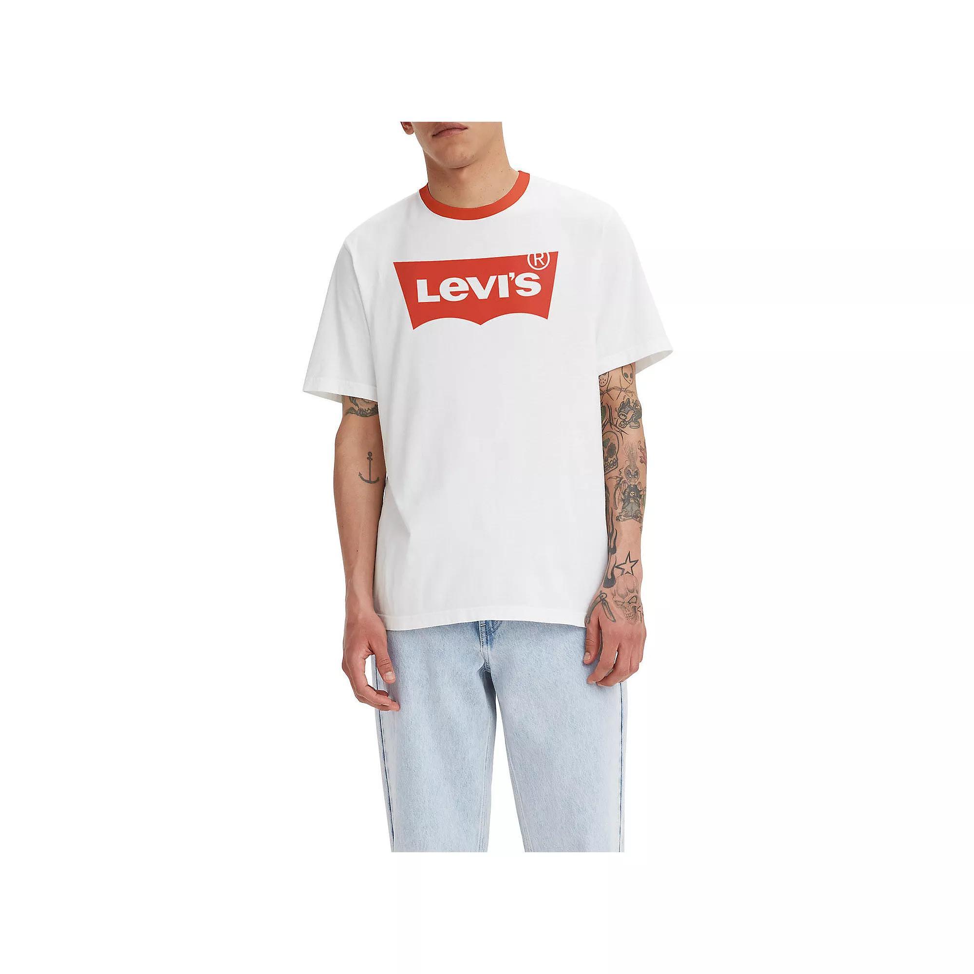 Men's Levi's® Relaxed-Fit Short-Sleeve Graphic Tee, Size: Large, Sugar Swizzle Product Image