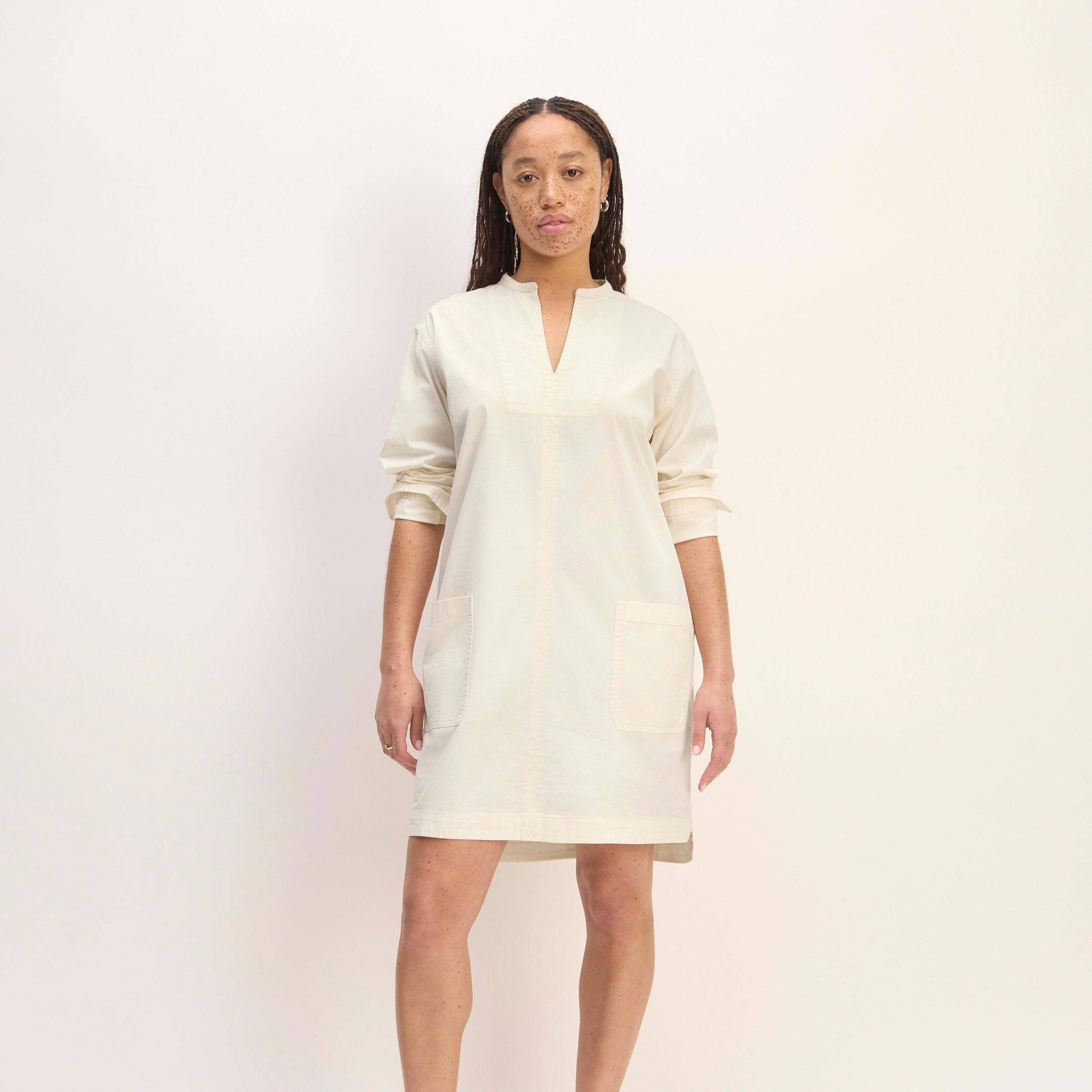 The Long-Sleeve Utility Mini Dress Product Image