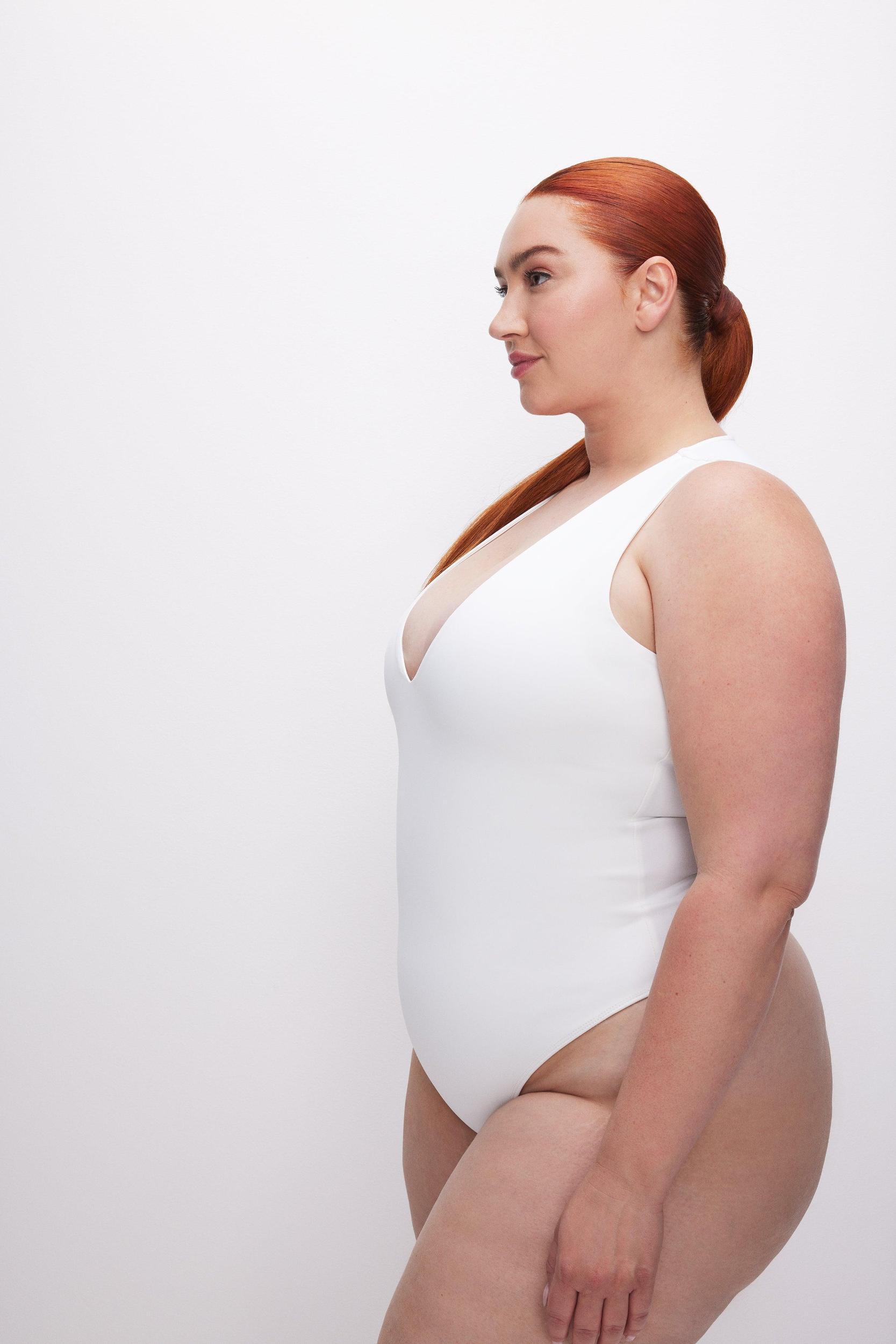 SCUBA DEEP V TANK BODYSUIT | WHITE001 Product Image
