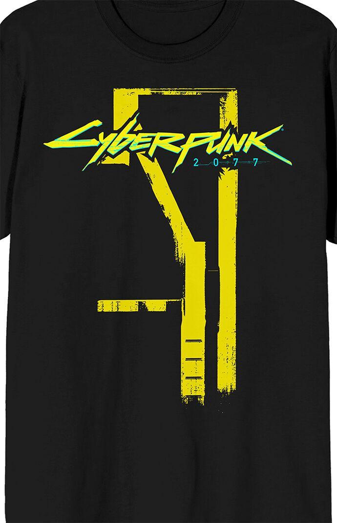 Men's Cyberpunk 2077 Building T-Shirt Product Image