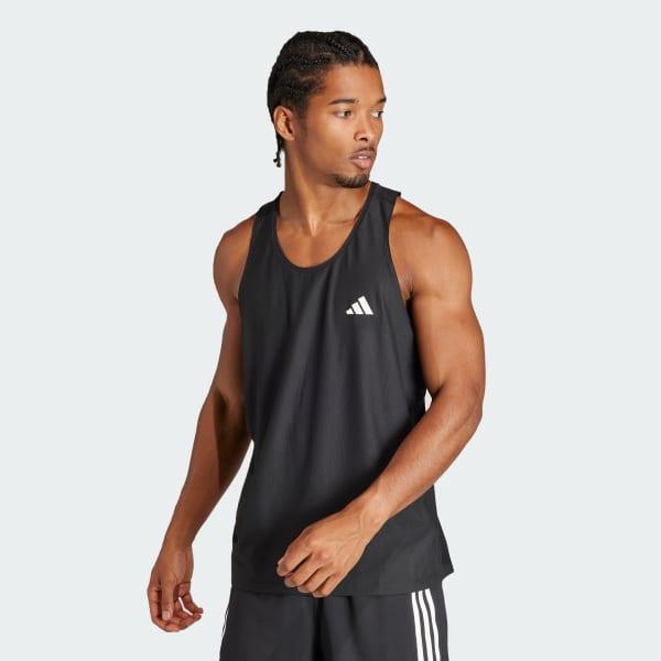 adidas Own The Run Tank Top White S Mens Product Image