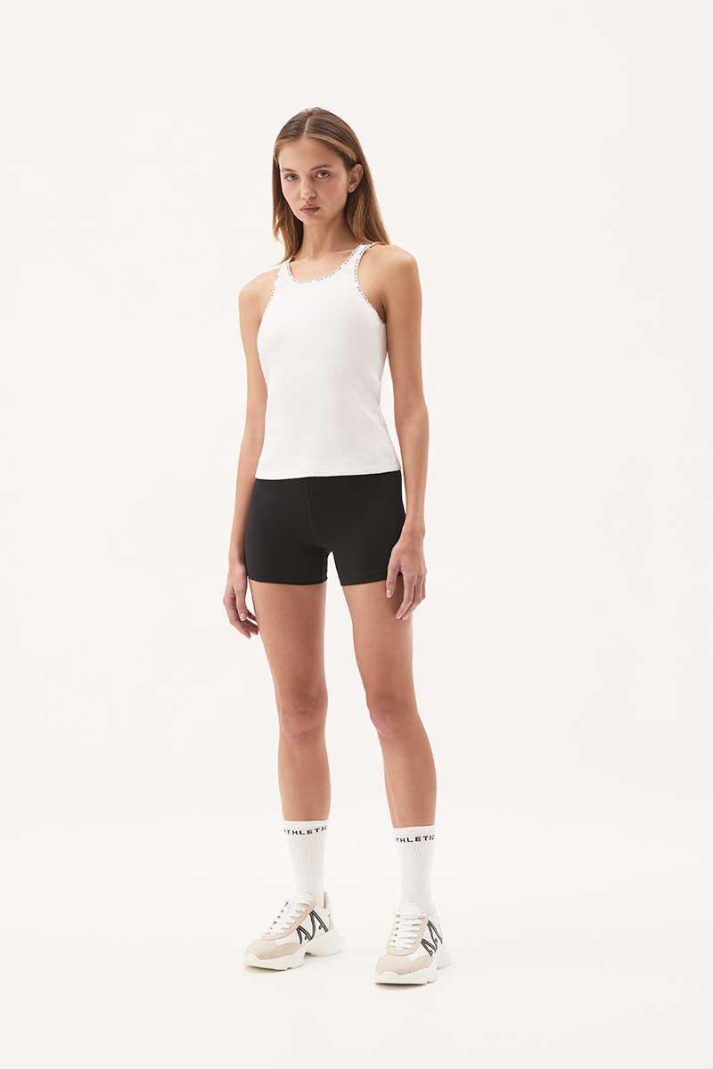 Logo Strap Ribbed Tank 142 Product Image