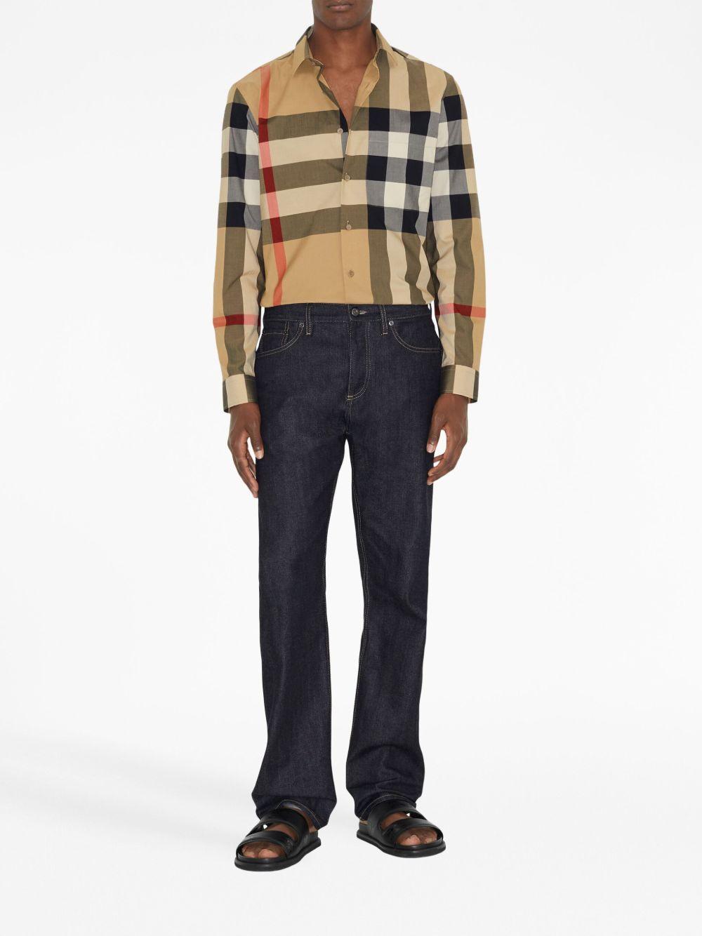 checkered cotton shirt Product Image