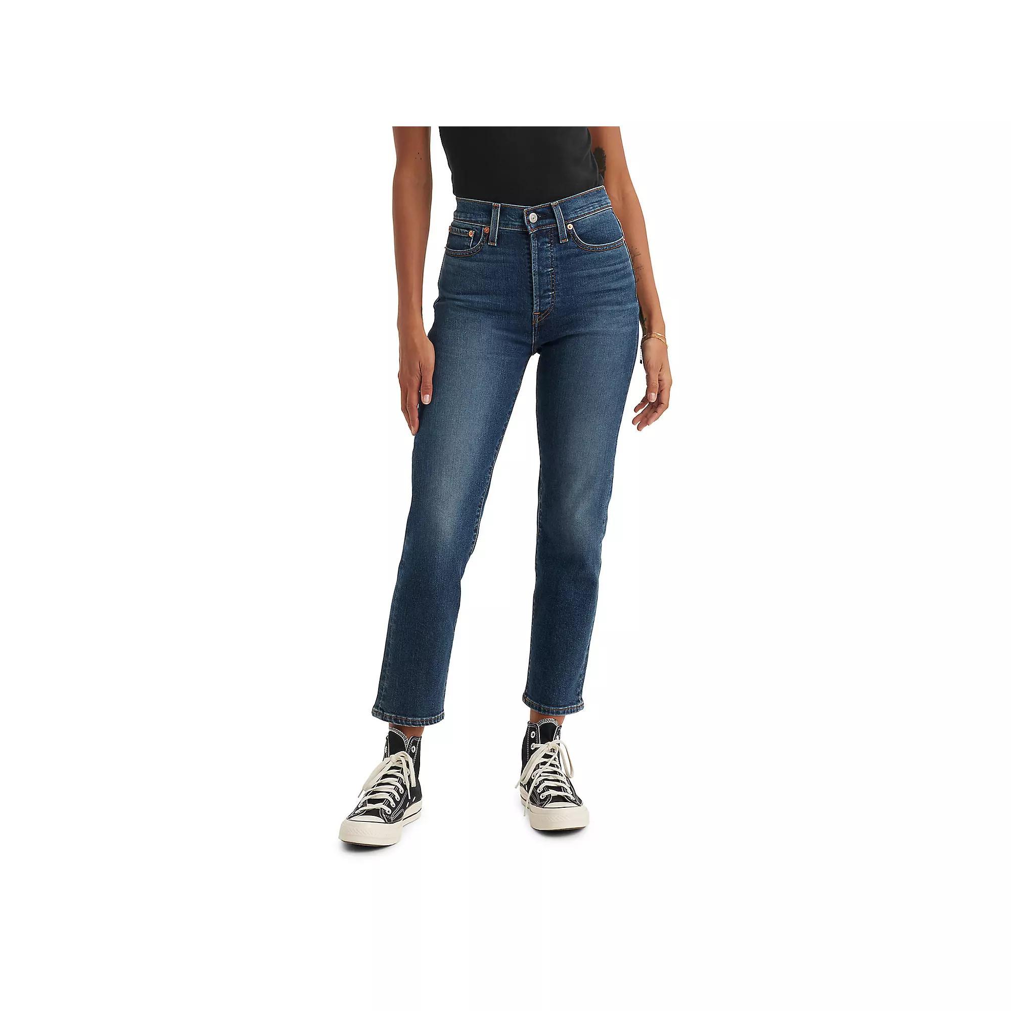 Women's Levi's® High Rise Wedgie Straight Jeans, Size: 31(US 12)Medium, Blue Here We Go Product Image