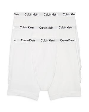 Men's Calvin Klein 3-pack Cotton Stretch Boxer Briefs, Size: Large, Black Product Image