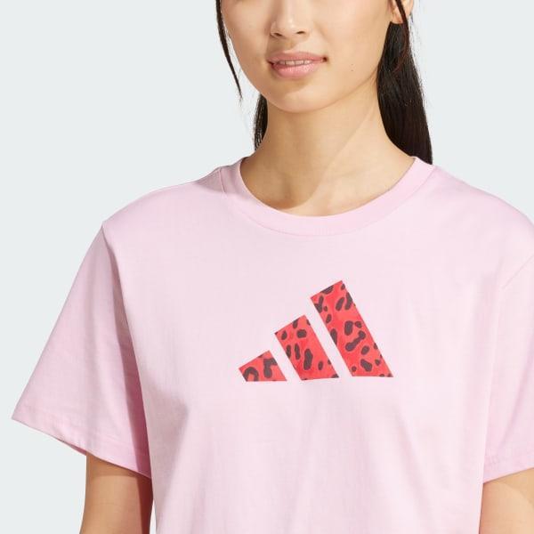 adidas Future Icons Graphic Tee Cream White L Womens Product Image