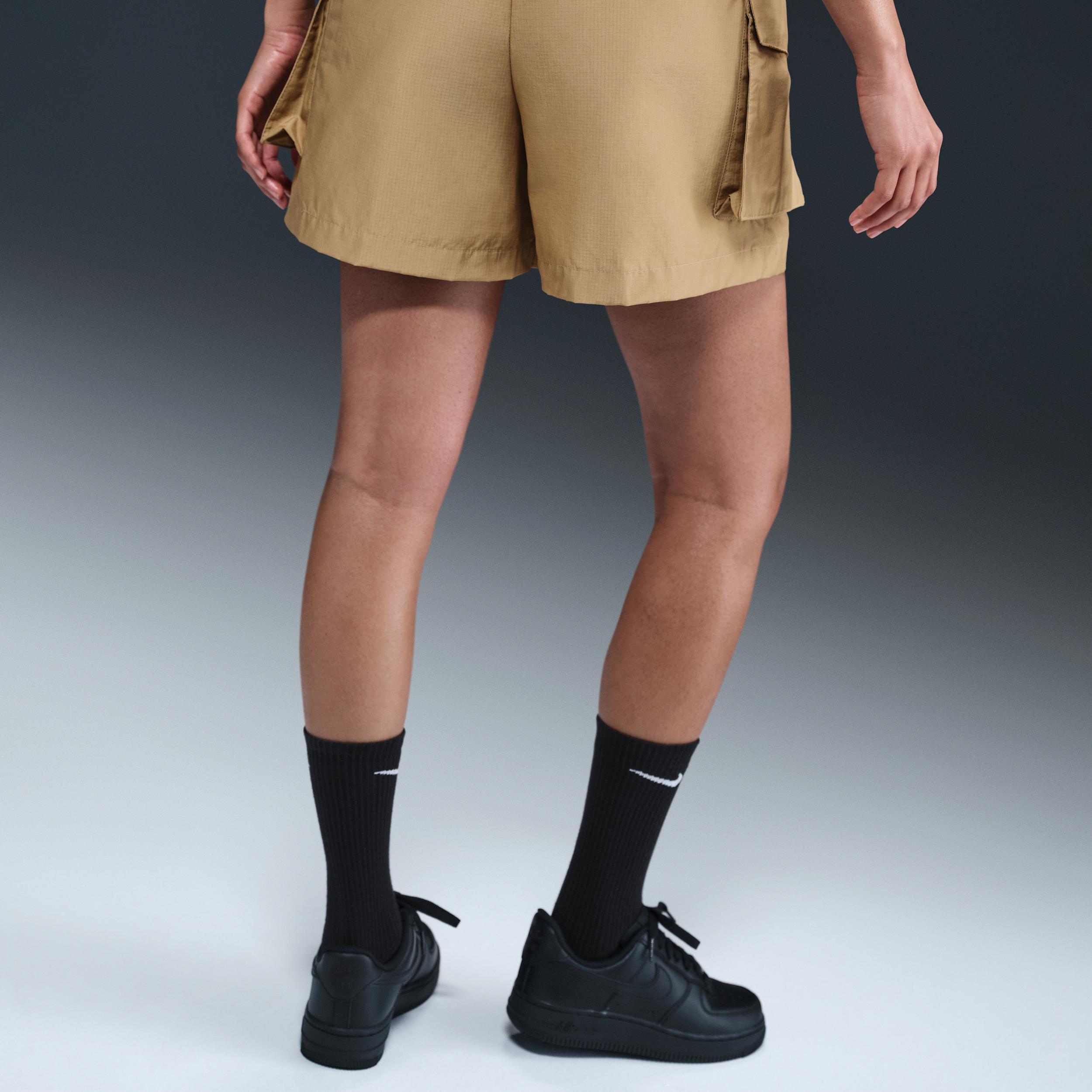 Women's Nike Sportswear Essential Woven High-Waisted 5" Cargo Shorts Product Image