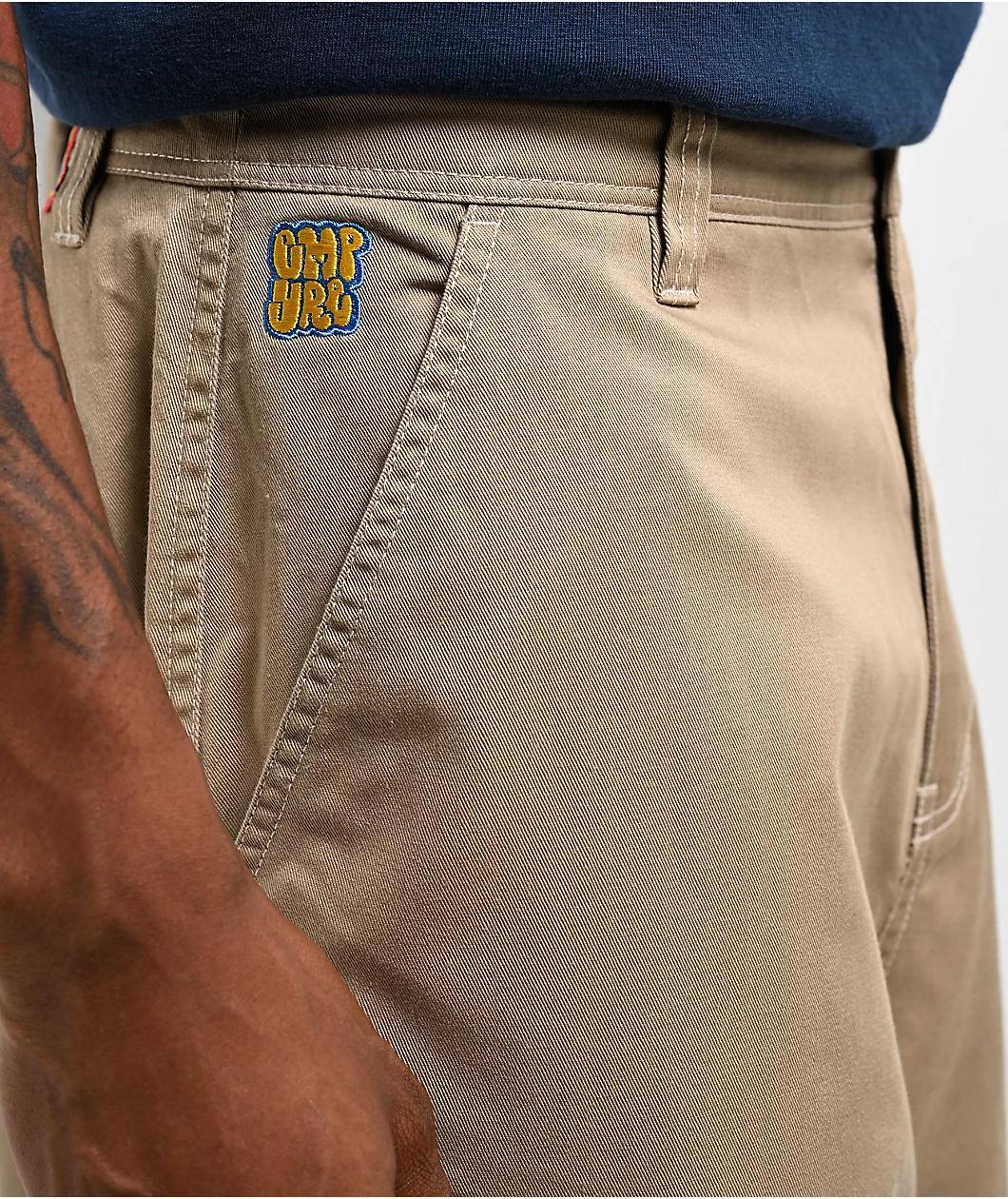 Empyre Ultra Loose Khaki Cargo Skate Pants Product Image